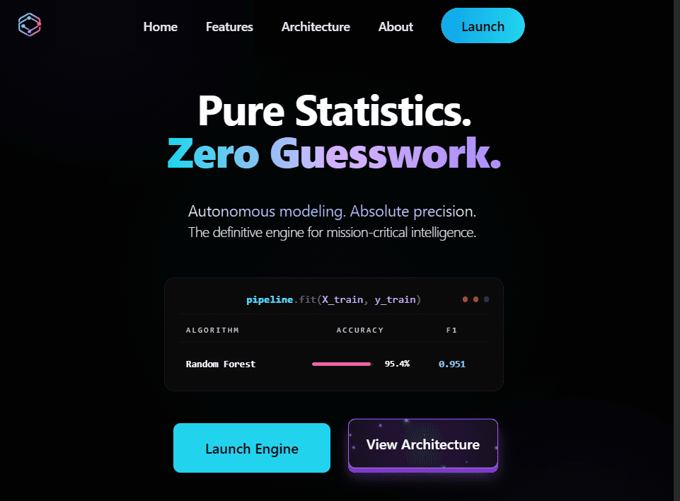 Dark Saas Landing Page